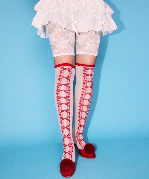 Candy stripper パンツ　赤 Candy Stripper（キャンディーストリッパー） ショートパンツ FREE