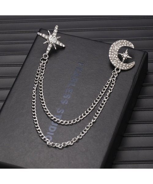 CERCA ブローチ 「Bls」「ZA」「Bling Leads」襟ブローチ マルチ