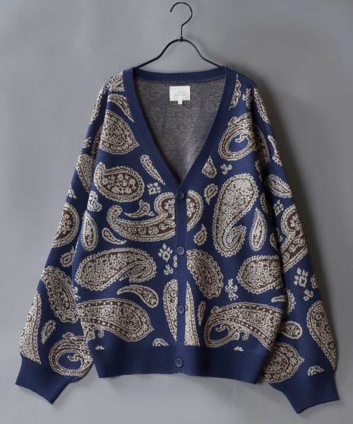SITRY（シトリー） カーディガン Paisley Pattern Double Jacquard