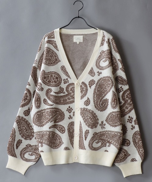 SITRY（シトリー） カーディガン Paisley Pattern Double Jacquard