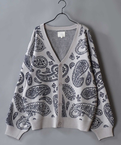 SITRY（シトリー） カーディガン Paisley Pattern Double Jacquard
