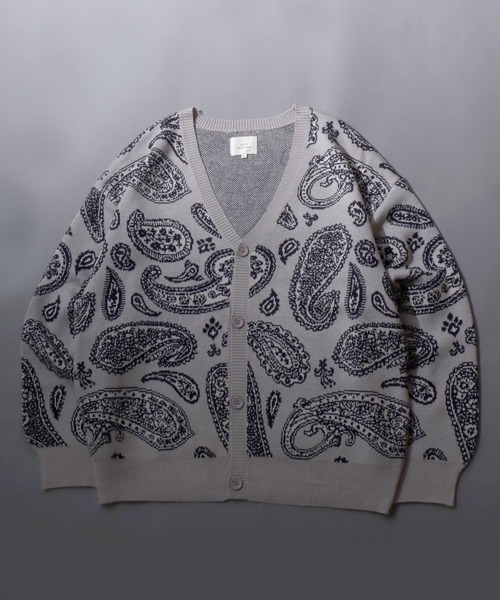 SITRY（シトリー） カーディガン Paisley Pattern Double Jacquard