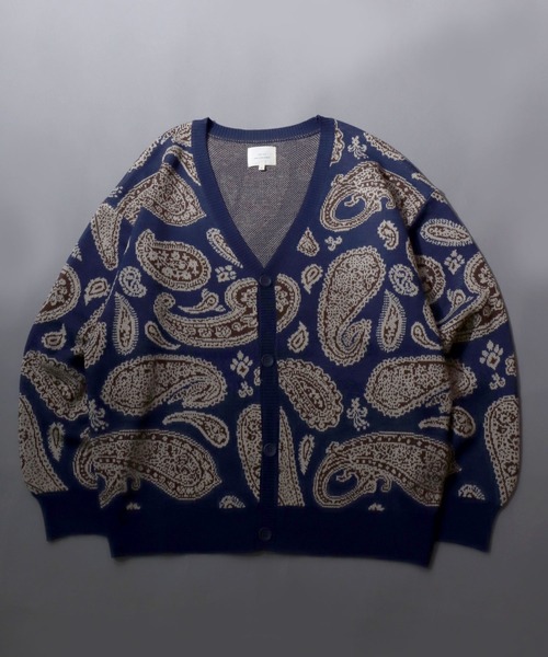 SITRY（シトリー） カーディガン Paisley Pattern Double Jacquard