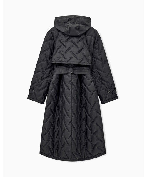 ☆未使用・タグ付☆エンポリオアルマーニ　ジャケットコートワンピース　高級　40号 EMPORIO ARMANI キルティング ダウンコート ダウンジャケット