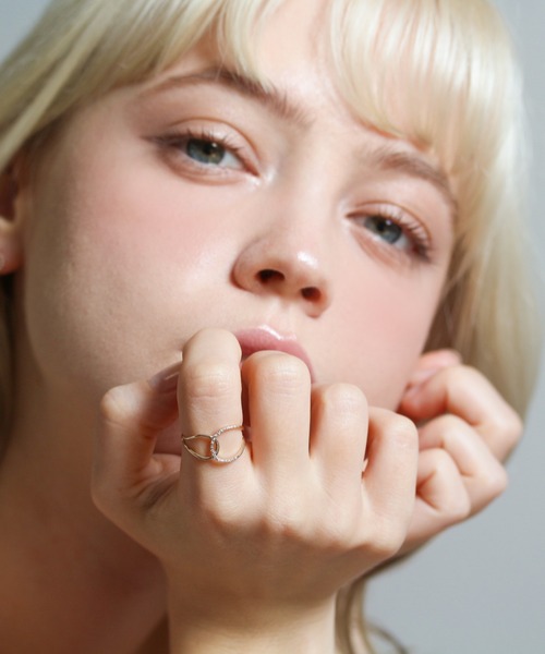 cui-cui（キュイキュイ） 指輪 リング ダイヤモンド ハグ リング