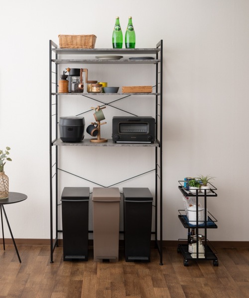 東京家具 収納 「HEIM」キッチンごみ箱上ラック90cm : ZOZOTOWN Yahoo