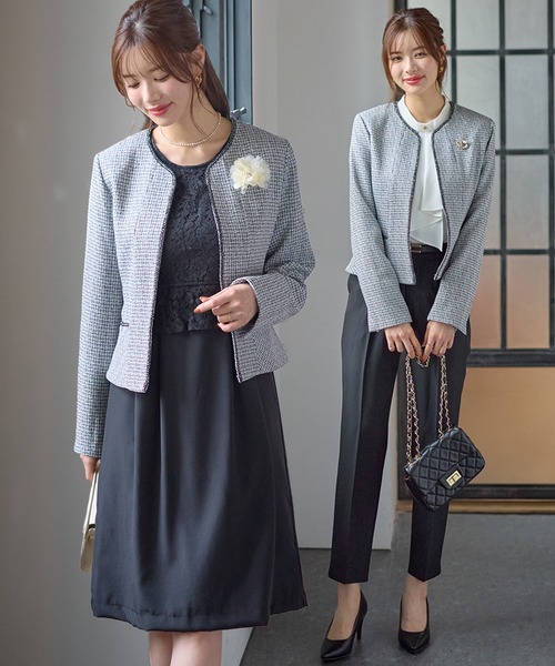 GeeRA（ジーラ） セットアップ 「セレモニーならこれ1着！」ツイード