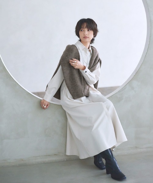 RASW（ラス） ニット セーター アルパカ混ボートネックニット