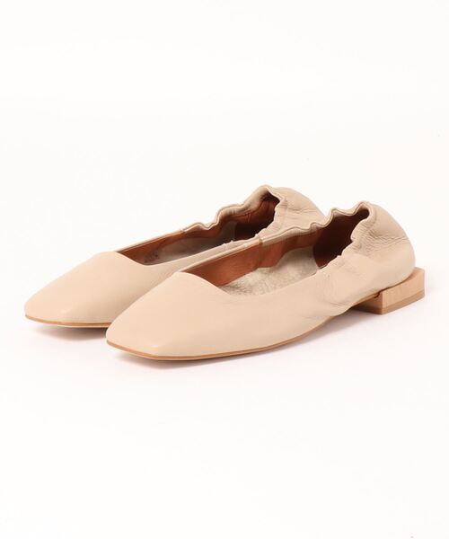 ÁNGEL ALARCÓN 1.5cmヒールスクエアトウシャーリングパンプス INTER-CHAUSSURES パンプス 「ANGEL ALARCON」スクエアトウ