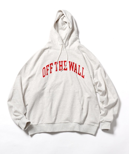 【美品】ＶＡＮ（ヴァン）スウェットパーカー Ｍサイズ オフホワイト ロゴ入り VANS（ヴァンズ） パーカー M OTW Logo Big H SWT パーカー アーチロゴ