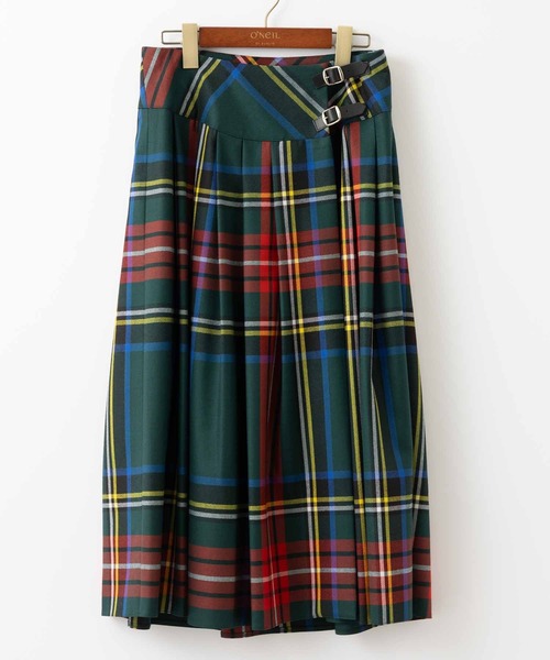 O'Neil of Dublin ウーステッドウール バスク巻きスカート O'NEIL of DUBLIN（オニールオブダブリン） スカート ウーステッド