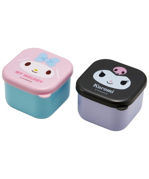 sanrio 弁当箱 (SK)「sanrio」「2個セット」抗菌 ミニ シール
