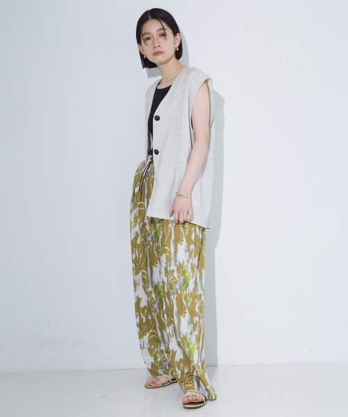 NOMINE（ノミネ） ベスト ジレ 「セットアップ対応」サマーツイード