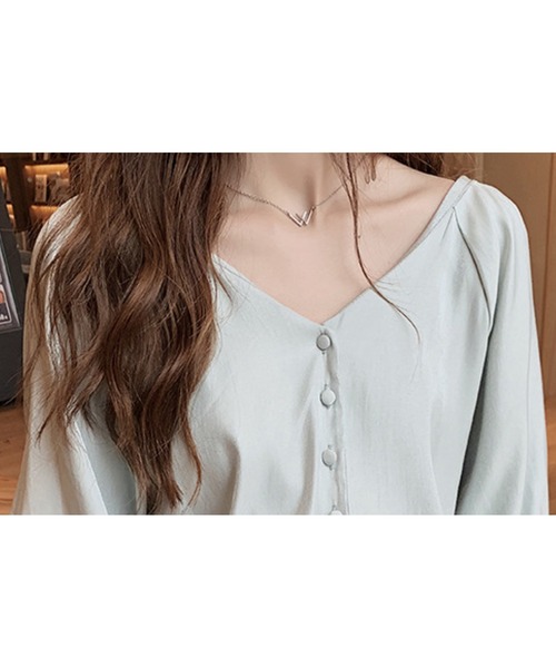 ブラウス シャツ ノーカラーブラウス レディース メンズ : ZOZOTOWN