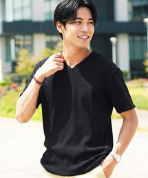 JIGGYS SHOP（ジギーズショップ） tシャツ ワッフルサーマル Vネック 