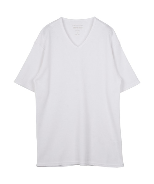 JIGGYS SHOP（ジギーズショップ） tシャツ ワッフルサーマル Vネック