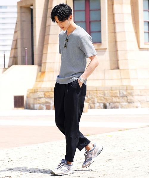 JIGGYS SHOP（ジギーズショップ） tシャツ ワッフルサーマル Vネック
