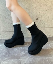 JEFFREY CAMPBELL 本革 ダブルソールサイドゴアブーツ 37 JEFFREY CAMPBELL 本革 ダブルソールサイドゴアブーツ 37
