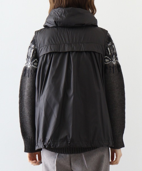 ダウンベスト ベスト A.N.L シームレスダウンベスト レディース