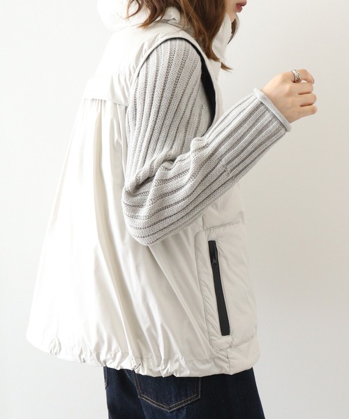 ダウンベスト ベスト A.N.L シームレスダウンベスト レディース