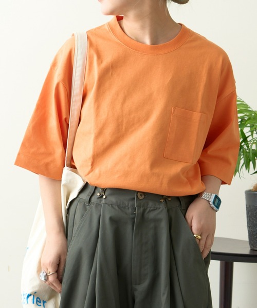 CIAOPANIC TYPY tシャツ コットンクルーネックポケット半袖T
