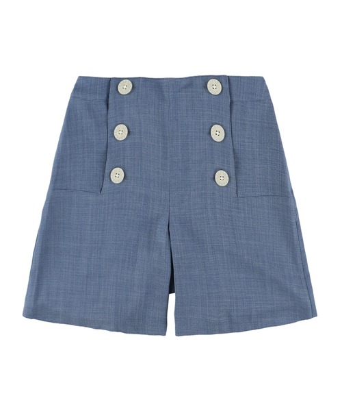 パンツ WOMENS ポリエステルダイドオックスフォード ハーフパンツ レディースの画像