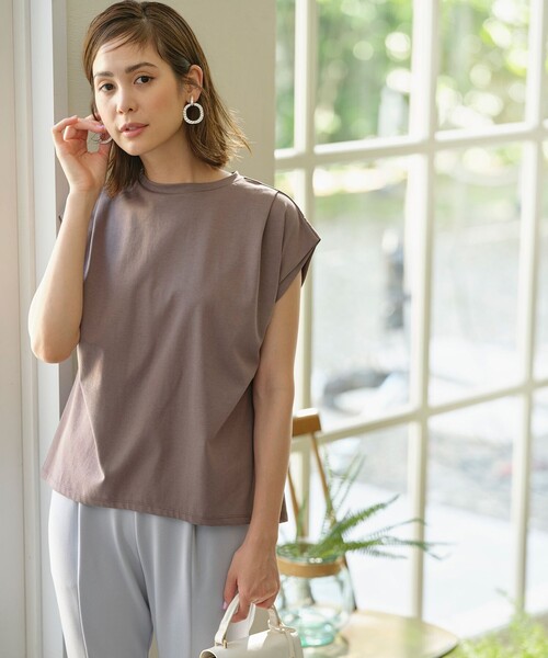 tシャツ 「UVケア・接触冷感」GIZAプレーティング天竺フレンチスリーブ