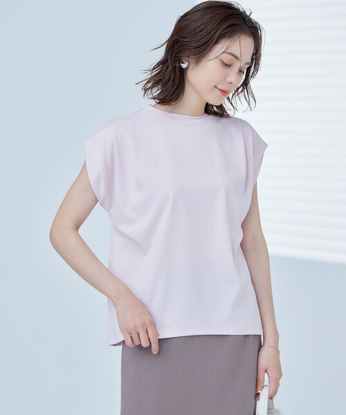 組曲 tシャツ 「UVケア・接触冷感」GIZAプレーティング天竺