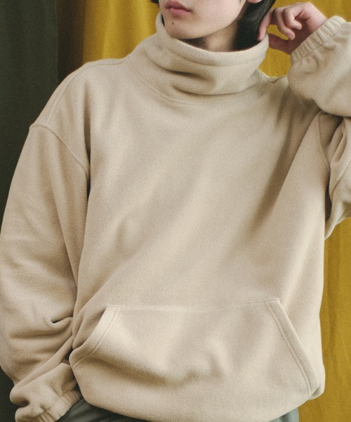 Universal Style Wear ダブル フリース ハイネック クルー メンズ