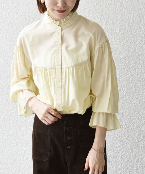 【なつ様✽専用】 トラディショナルウェザーウエア 長袖 ギャザーフリルシャツ 安く 買う 方法ファッション - 【なつ様✽専用】 トラディショナル