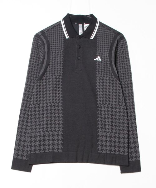 adidas ポロシャツ PRIMEKNIT サイドシームレス 長袖シャツ