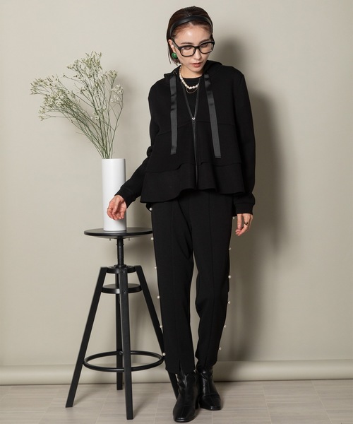 パンツ センタースリット クロップドパンツ レディース : ZOZOTOWN