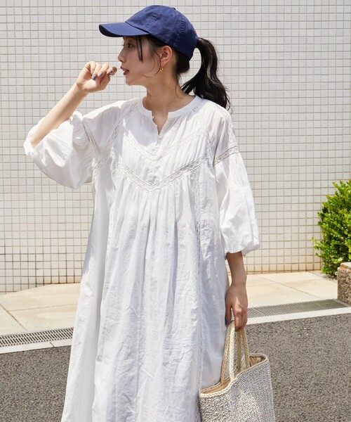 FREAK'S STORE（フリークスストア） 7分袖ワンピース SMALL オフ