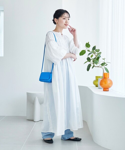 FREAK'S STORE（フリークスストア） 7分袖ワンピース SMALL オフ