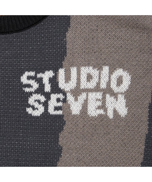 STUDIO SEVEN セーター ニット Big Flower Pattern Knit