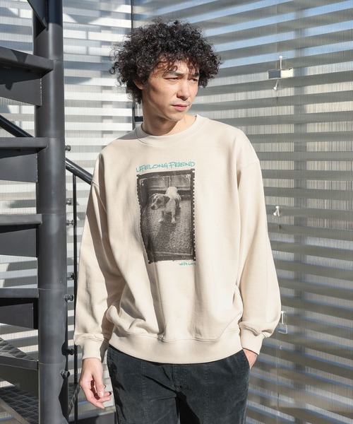 BAYFLOW（ベイフロー） トレーナー スウェット 裏毛フォトスウェット