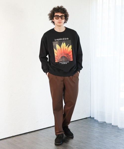 BAYFLOW トレーナー スウェット 裏毛フォトスウェット メンズ