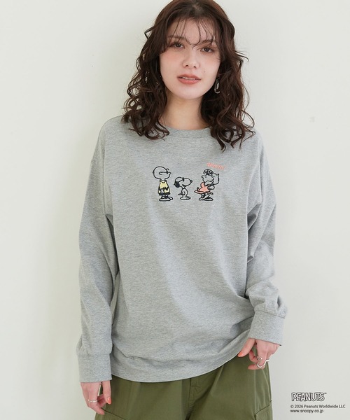 PEANUTS tシャツ 「PEANUTS/ピーナッツ」スヌーピー/SNOOPY フロント
