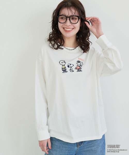PEANUTS tシャツ 「PEANUTS/ピーナッツ」スヌーピー/SNOOPY フロント