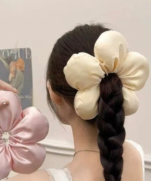 シュシュ 「 ammy. / エイミードット 」 フラワー ヘアゴム