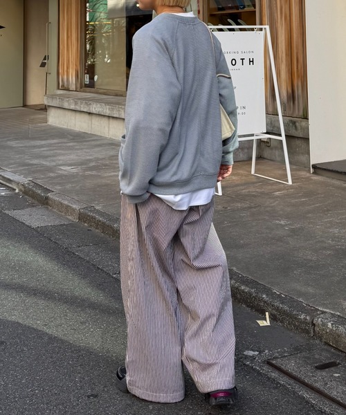 CIAOPANIC TYPY パンツ 「UNISEX」ヒッコリーボリュームパンツ