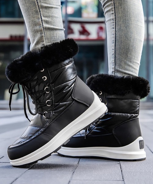 防水ファー付きスノーブーツ(女性用) 25cm 楽天市場】ファー付き