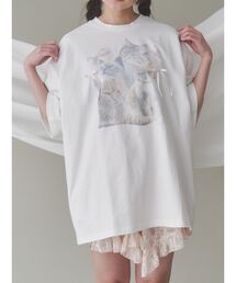 tシャツ cat ribbon big tee　/　キャットリボンビックTee レディース｜ZOZOTOWN Yahoo!店