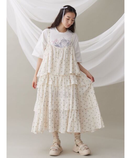 トップス ribbon tee merry jenny tシャツ cat ribbon big tee / キャットリボン