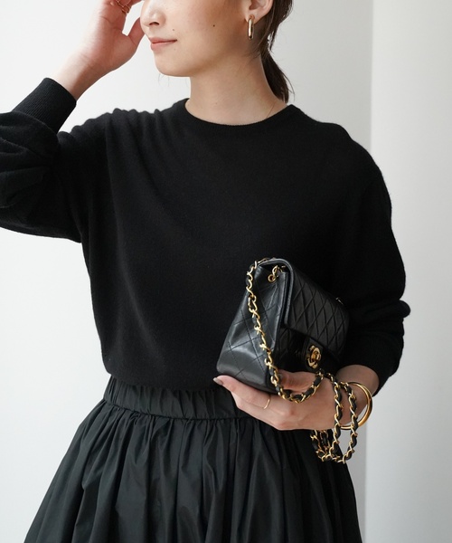 Deuxieme Classe（ドゥーズィエムクラス） 長袖ニット FREE ブラック