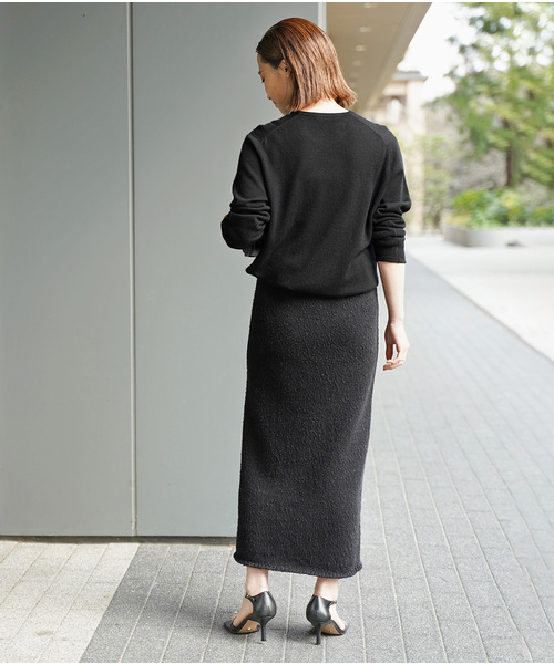 Deuxieme Classe（ドゥーズィエムクラス） 長袖ニット FREE ブラック