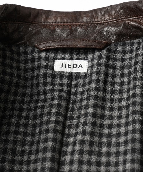 ステンカラーコート コート LEATHER CAR COAT メンズ レディースの画像