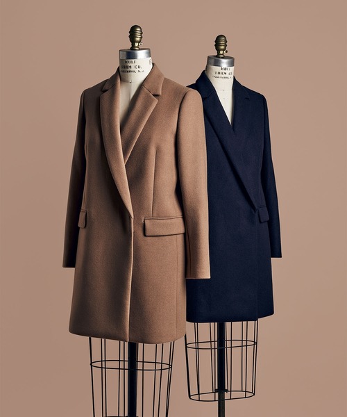 ESTNATION チェスターコート サイズ38 キャメル色 ESTNATION（エストネーション） チェスターコート 38 キャメル