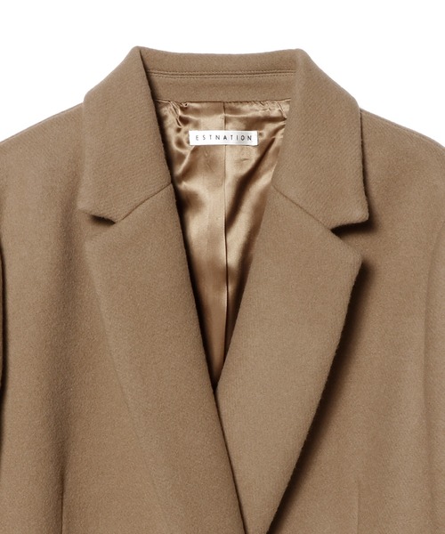 ESTNATION（エストネーション） チェスターコート 38 キャメル