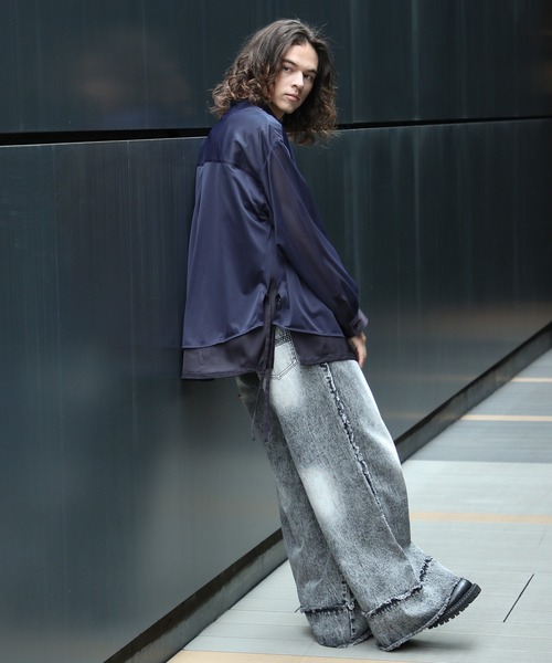HARE シャツ シアーレイヤードシャツ(HARE) メンズ : ZOZOTOWN